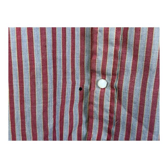 Vintage Dee Cee Western Shirt Mens 15-35 Red Gray Pearl Snap Cowboy USA Made - Picture 5 of 16